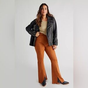 Free People/We the‎ Free CURVY Real Deal Vegan Suede Flare Pants